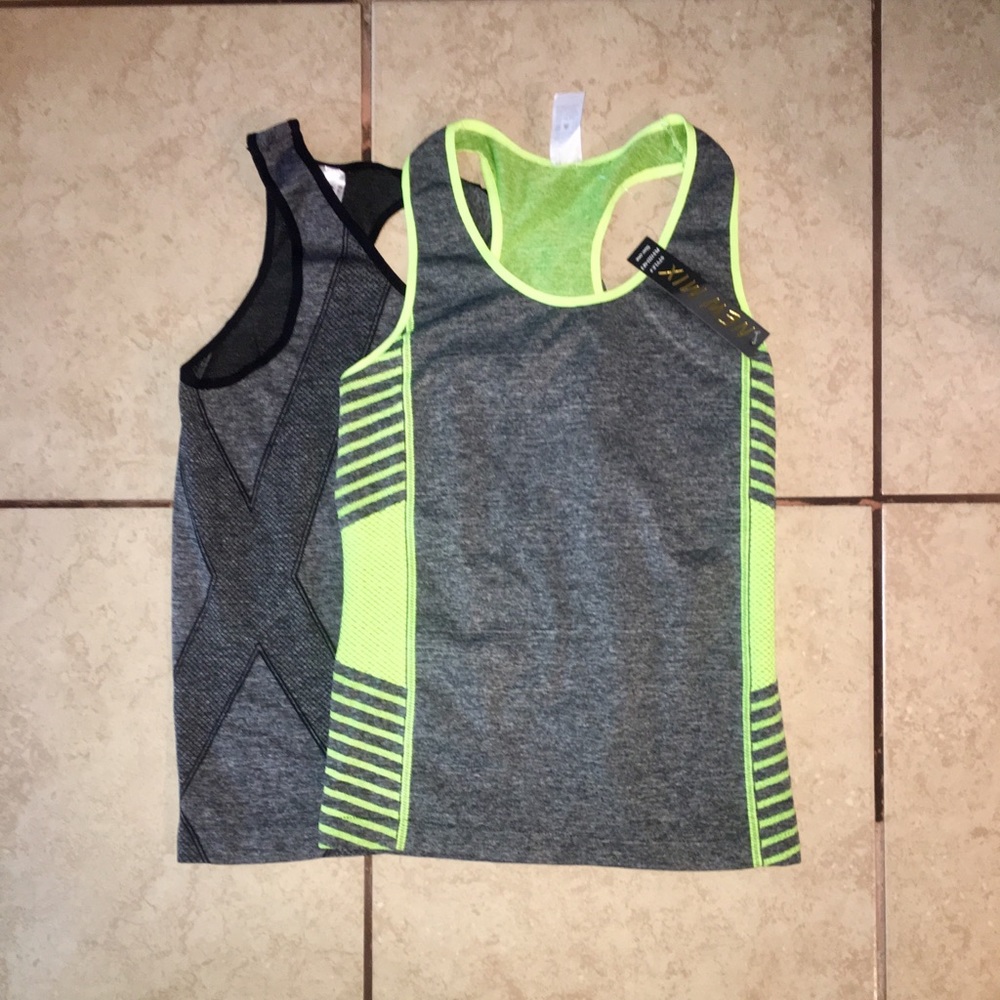 NWT BUNDLE 2 racer back workout tanks size small